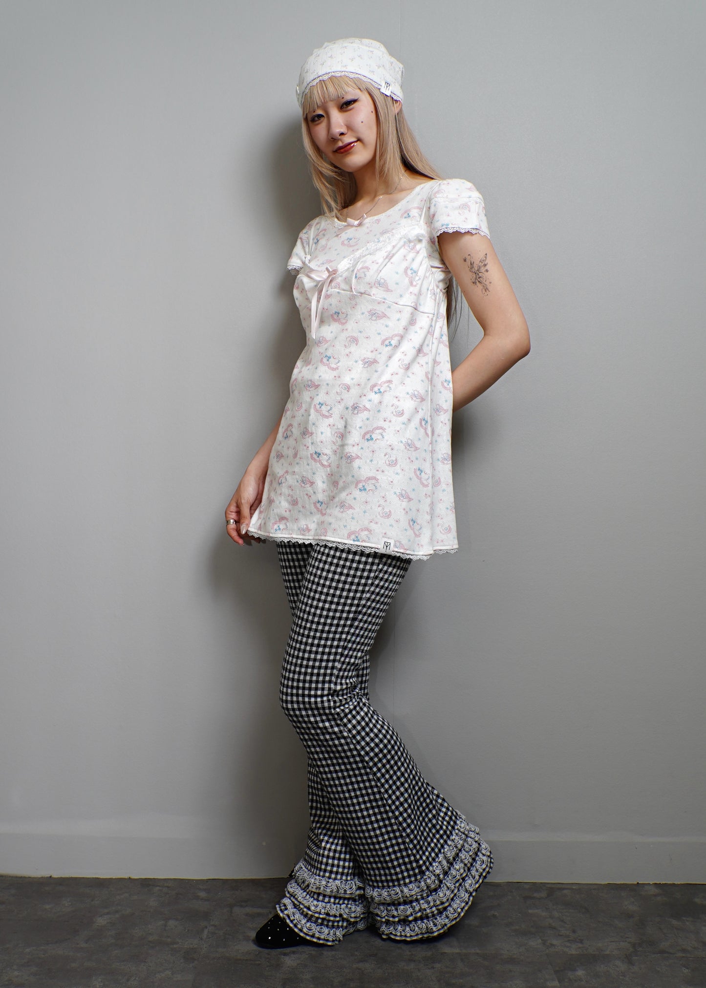 「swan's dream」lace cami dress