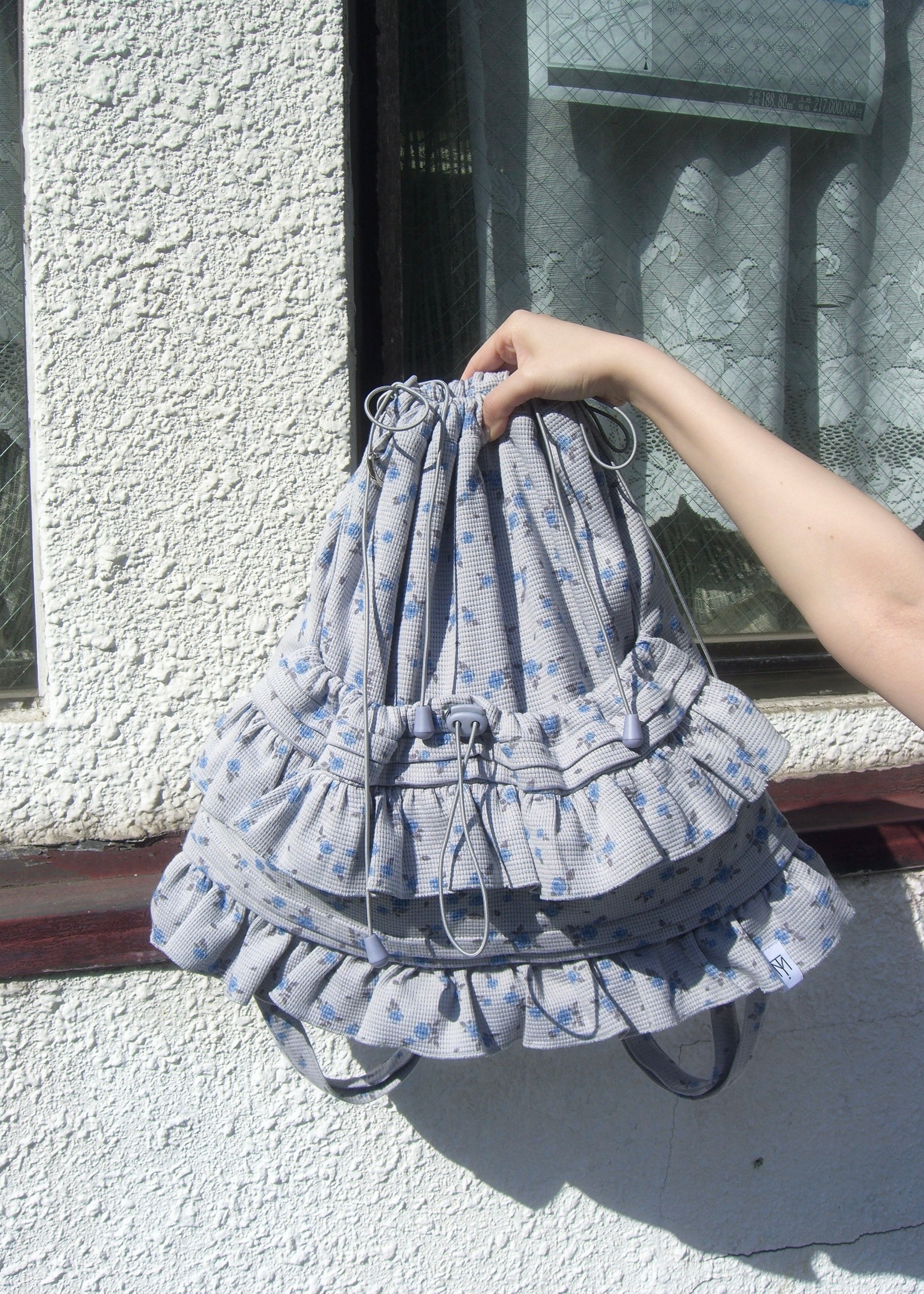 flower waffle frill knapsack – Tie.Me