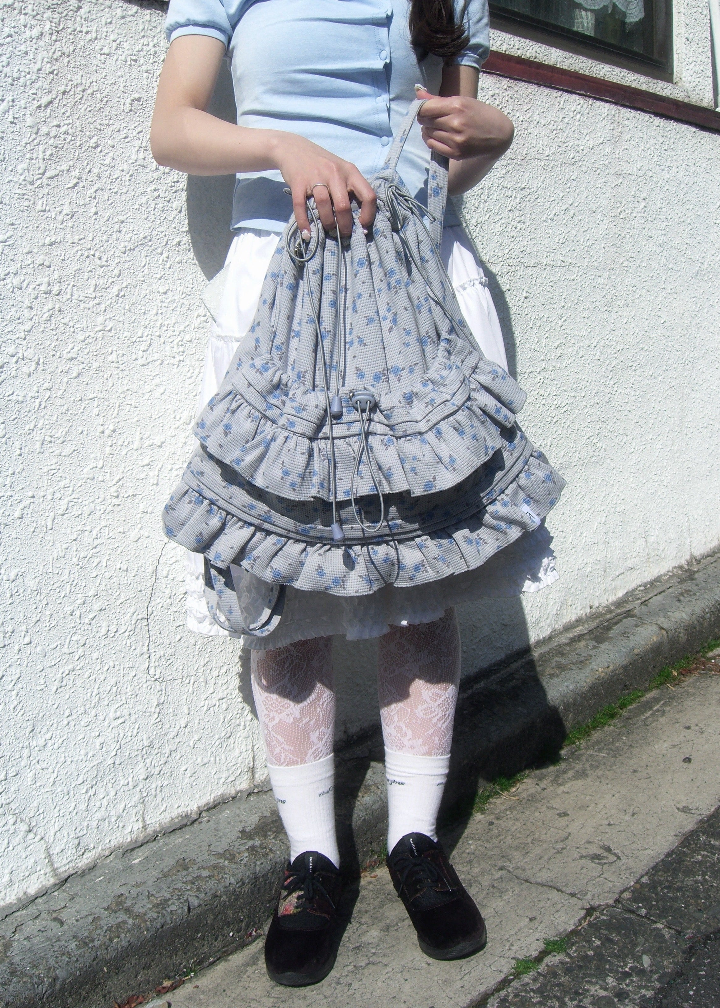 flower waffle frill knapsack – Tie.Me