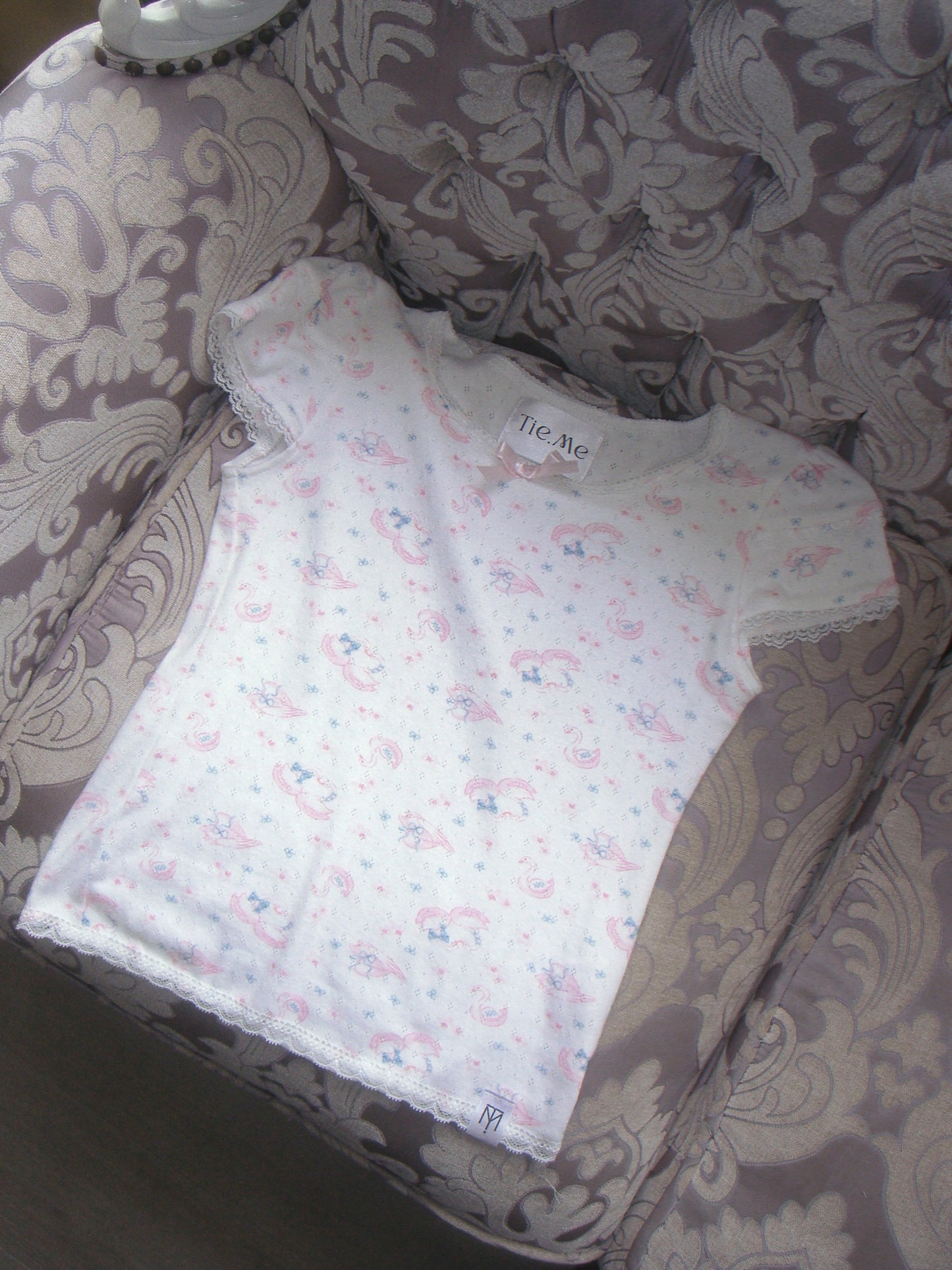 「swan's dream」lace Tee