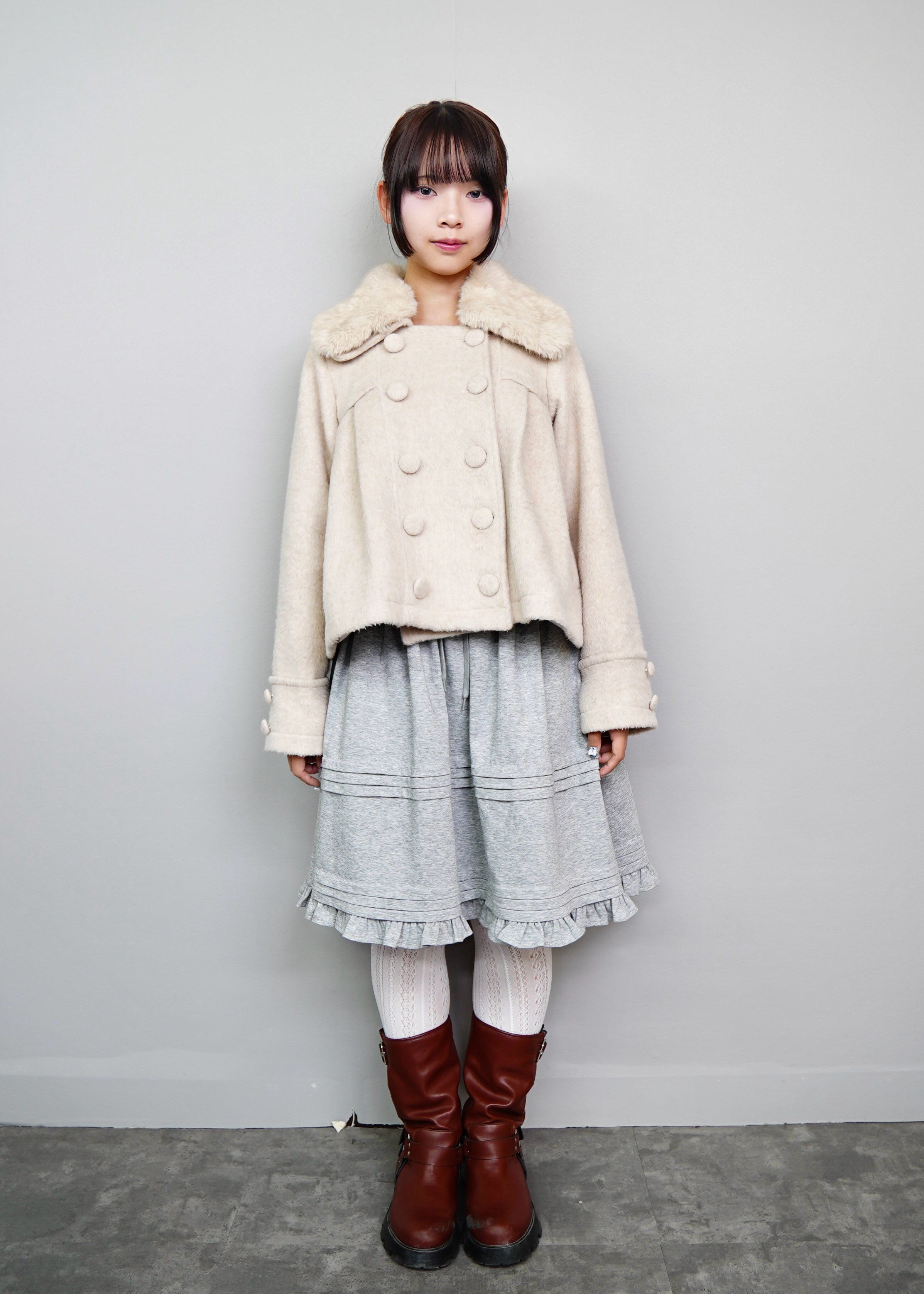 12月上旬発送】grace fur collar wool coat – Tie.Me