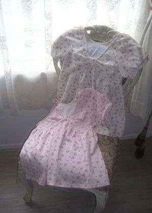【8月初旬発送】flower waffle ribbon tunic