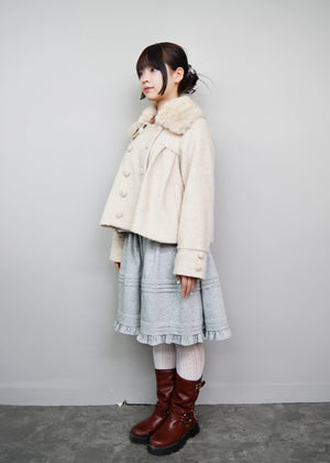 【12月上旬発送】grace fur collar wool coat