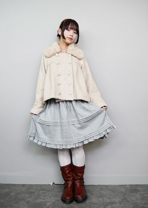 【12月上旬発送】grace fur collar wool coat