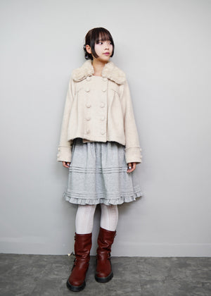 【12月上旬発送】grace fur collar wool coat