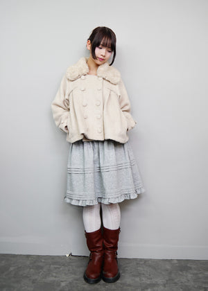 【12月上旬発送】grace fur collar wool coat