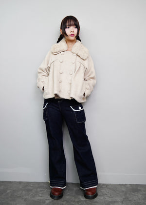 【12月上旬発送】grace fur collar wool coat