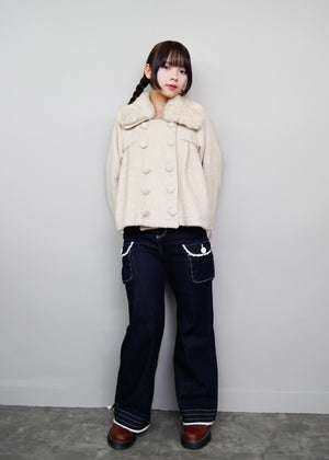 【12月上旬発送】grace fur collar wool coat