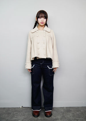 【12月上旬発送】grace fur collar wool coat