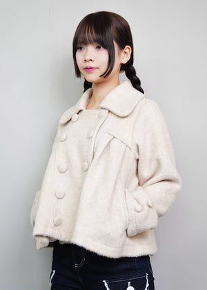 【12月上旬発送】grace fur collar wool coat