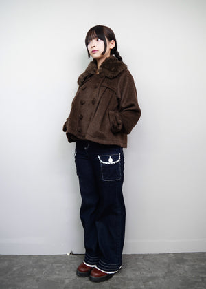 【12月上旬発送】grace fur collar wool coat