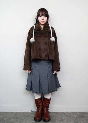 【12月上旬発送】grace fur collar wool coat