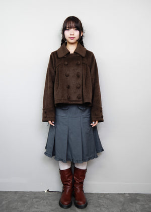 【12月上旬発送】grace fur collar wool coat