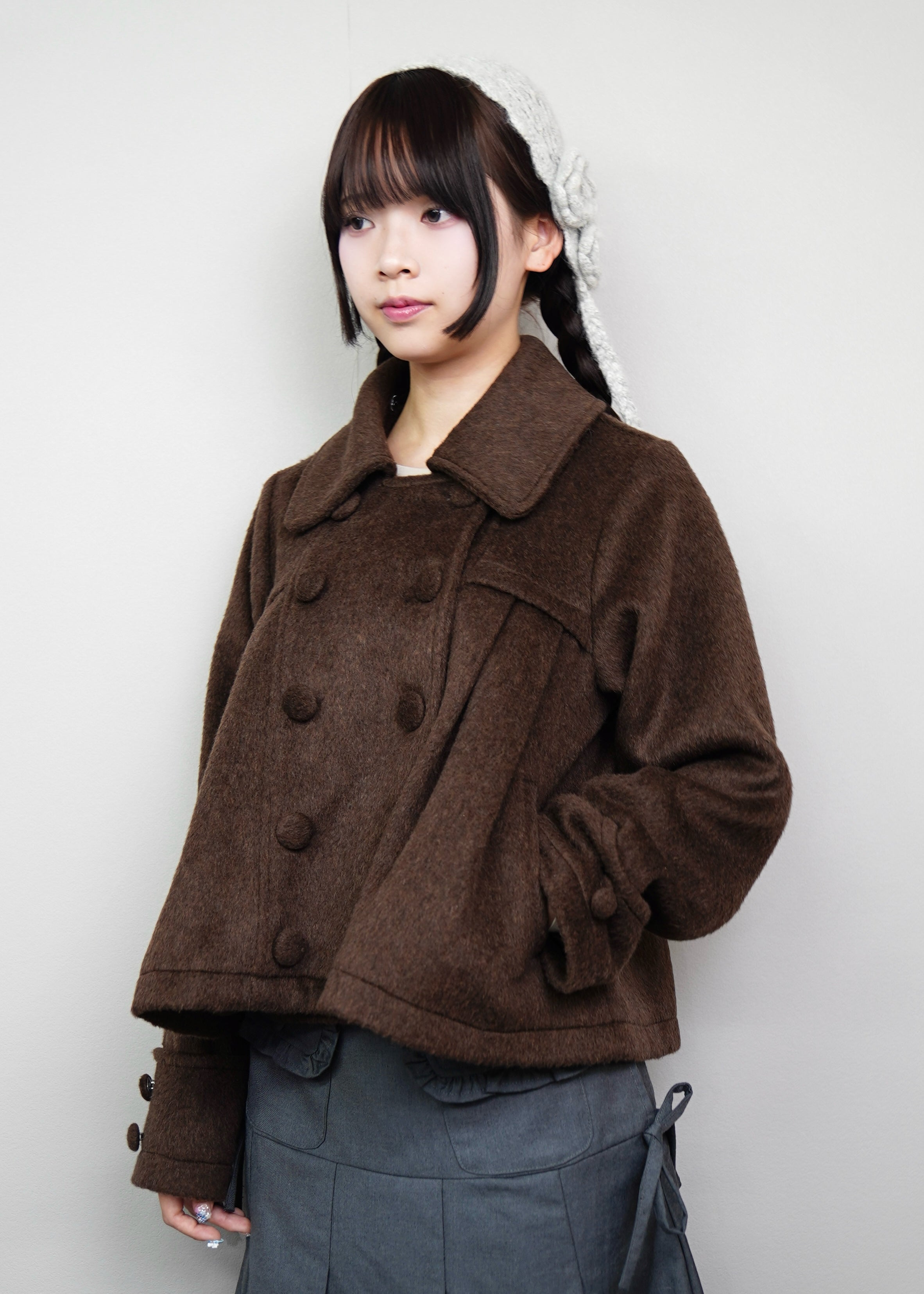 Tie.Me grace fur collar wool coat ベージュ 新色黒追加発売】grace fur collar wool coat – Tie.Me