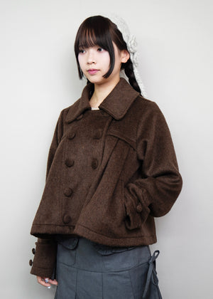 【12月上旬発送】grace fur collar wool coat