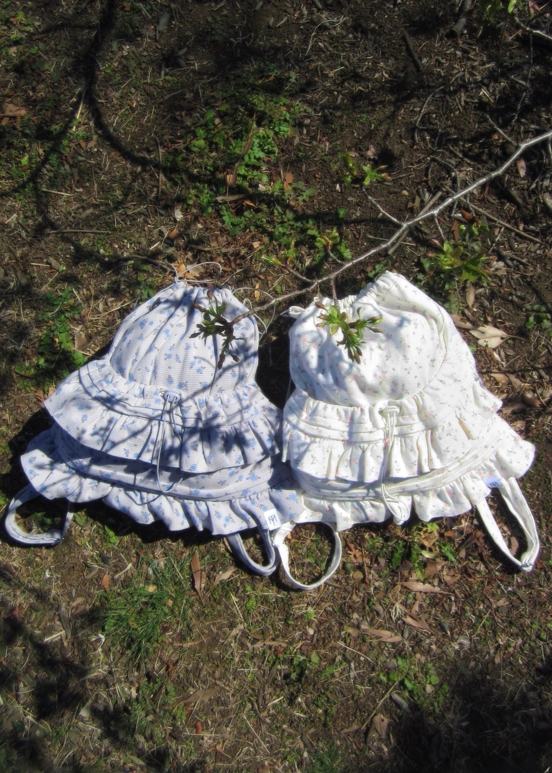 flower waffle frill knapsack – Tie.Me