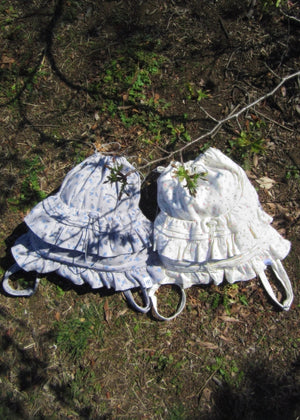 flower waffle frill knapsack