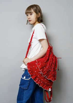dot frill knapsack