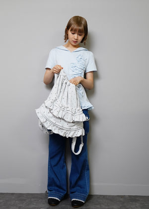 dot frill knapsack