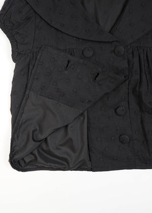 cotton dot stitch sailor blouse