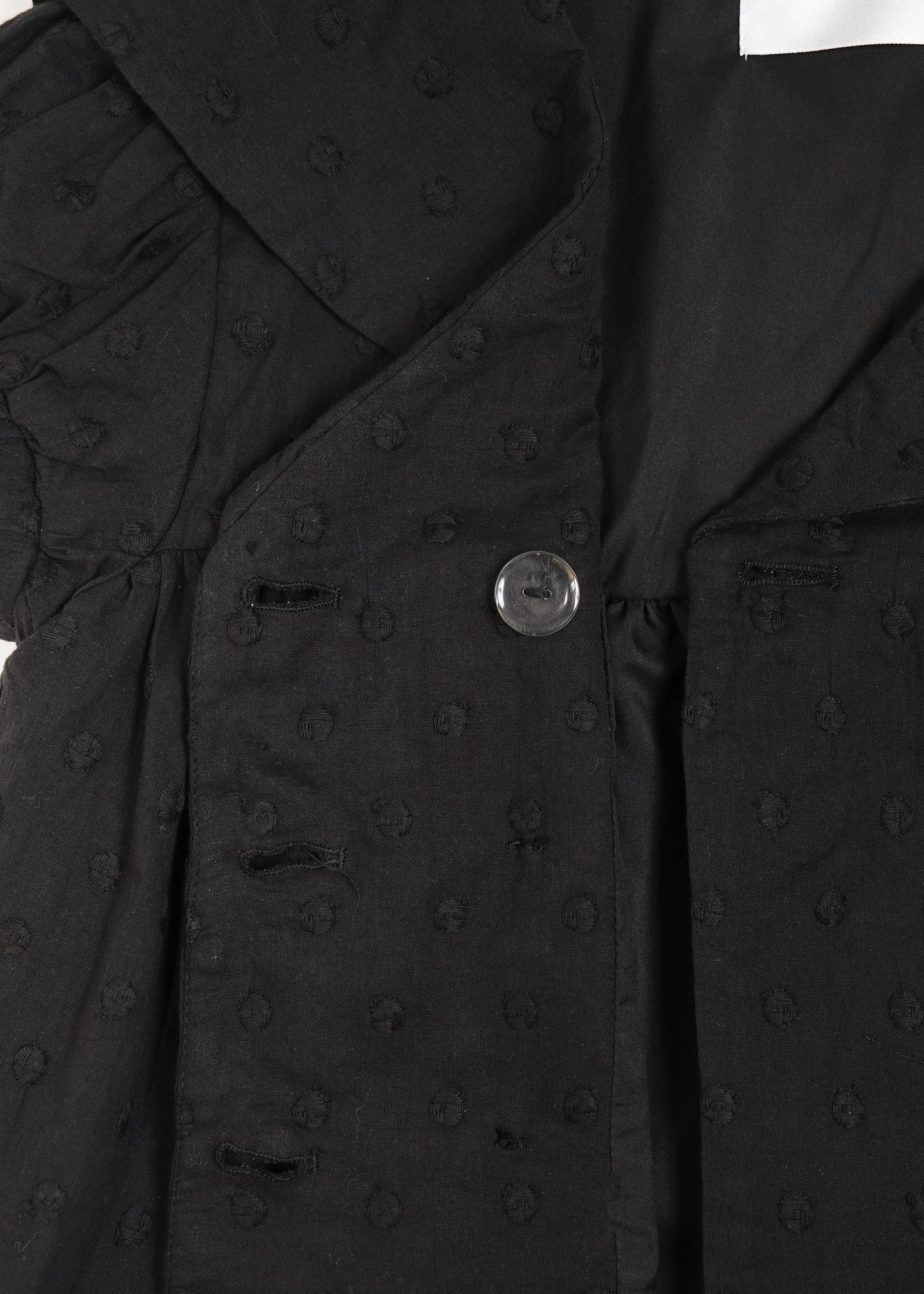 cotton dot stitch sailor blouse