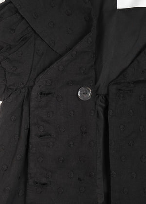 cotton dot stitch sailor blouse