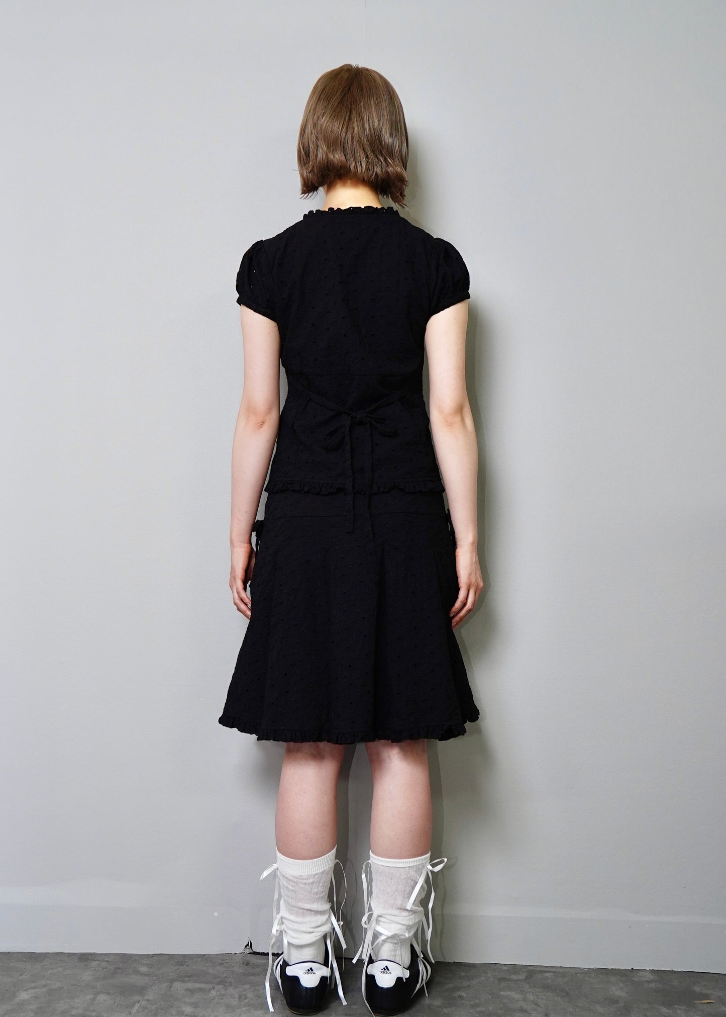 pleated cargo floral skirt