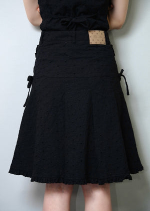 pleated cargo floral skirt