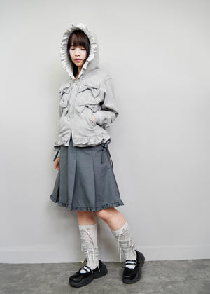 ribbonful zip hoodie