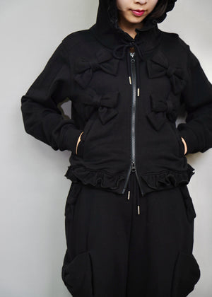 ribbonful zip hoodie
