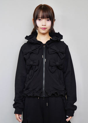 ribbonful zip hoodie