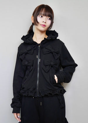 ribbonful zip hoodie