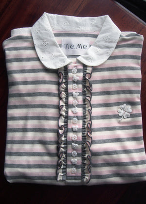 lucky clover stripe polo shirt