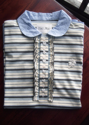 lucky clover stripe polo shirt
