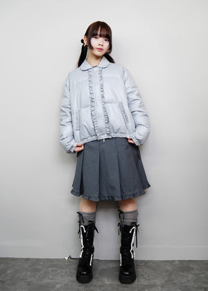 soft frill down jacket