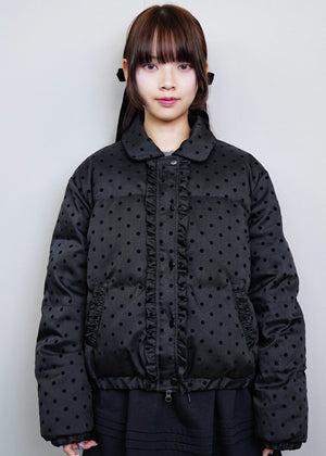 soft frill down jacket