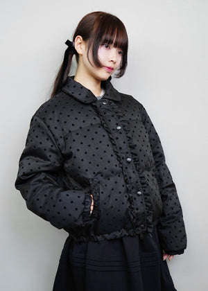soft frill down jacket