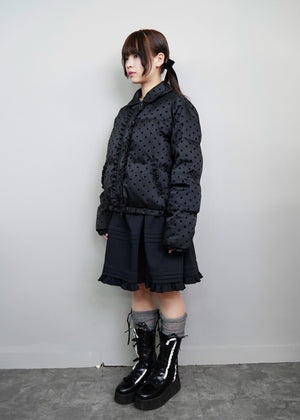 soft frill down jacket