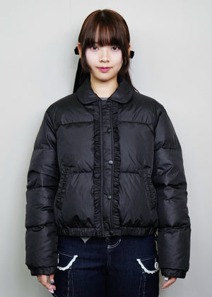 soft frill down jacket