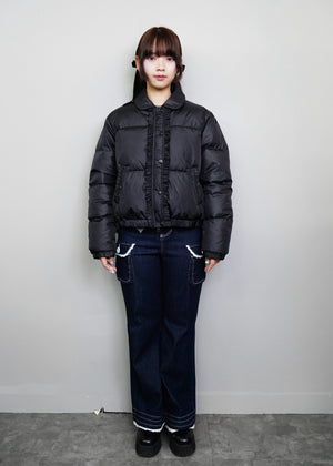 soft frill down jacket