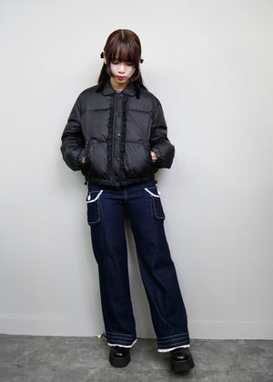 soft frill down jacket