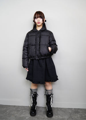 soft frill down jacket