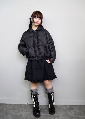 soft frill down jacket