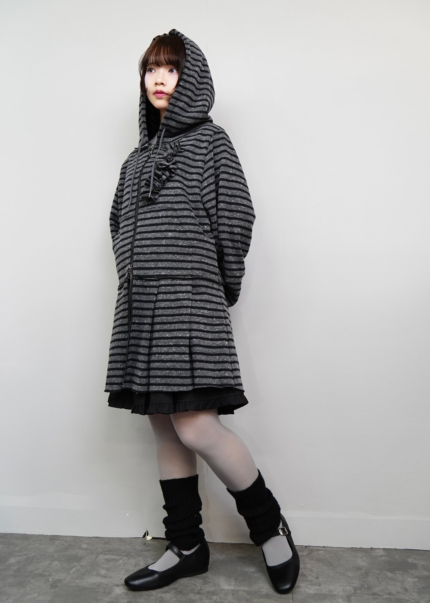 【新色&再入荷】double-zip pleated one-piece