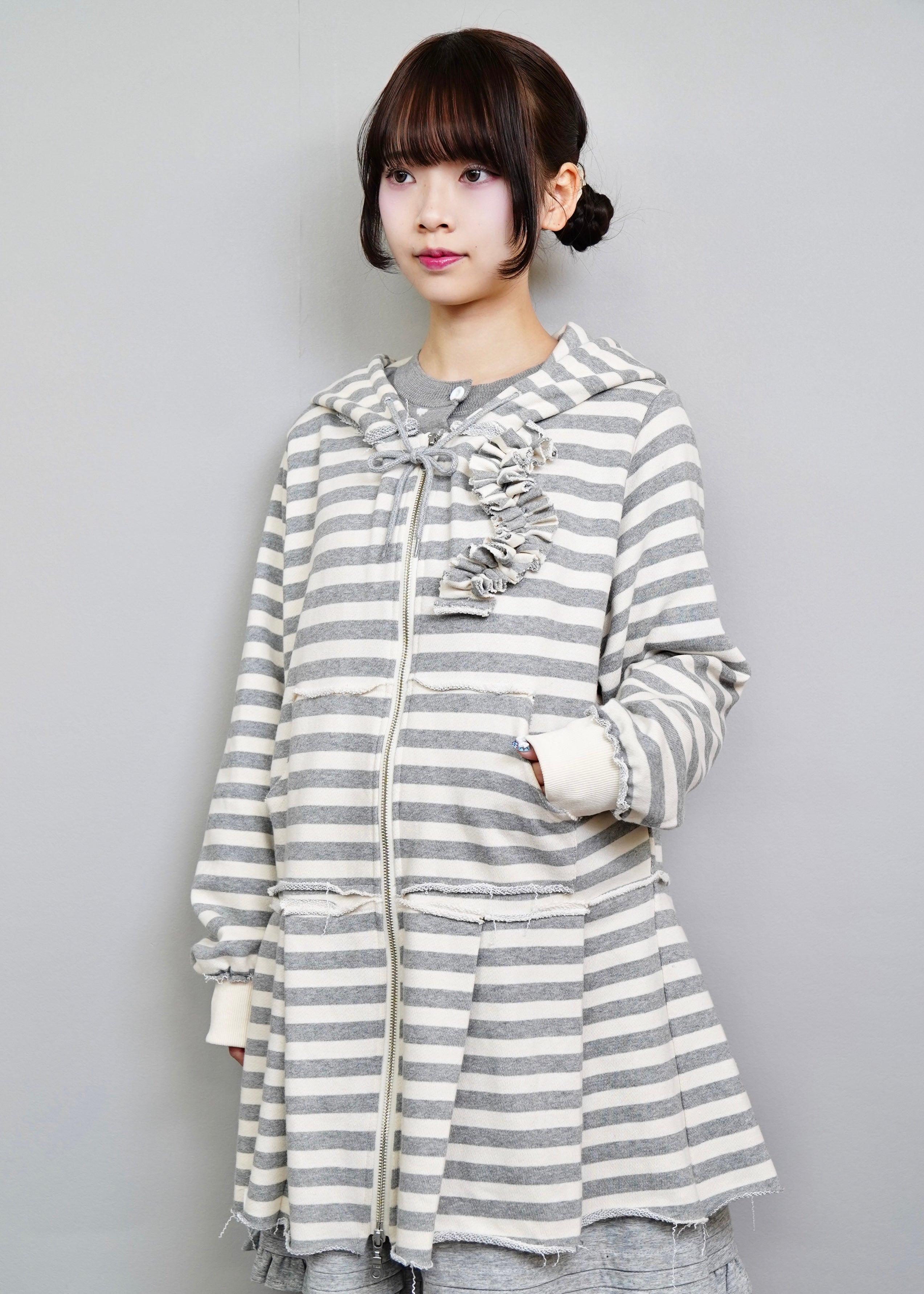10月下旬発送】double-zip pleated one-piece – Tie.Me