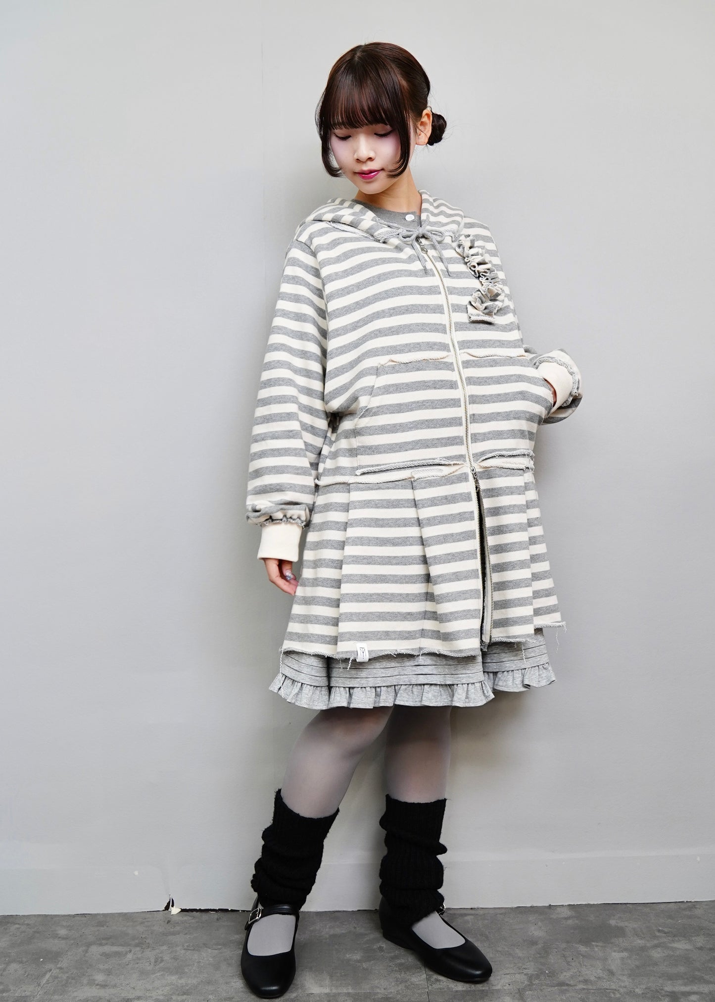 【新色&再入荷】double-zip pleated one-piece