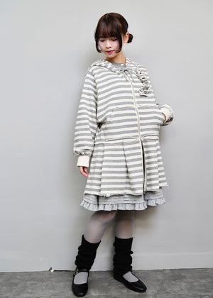 【新色&再入荷】double-zip pleated one-piece