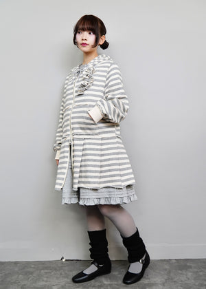 【新色&再入荷】double-zip pleated one-piece