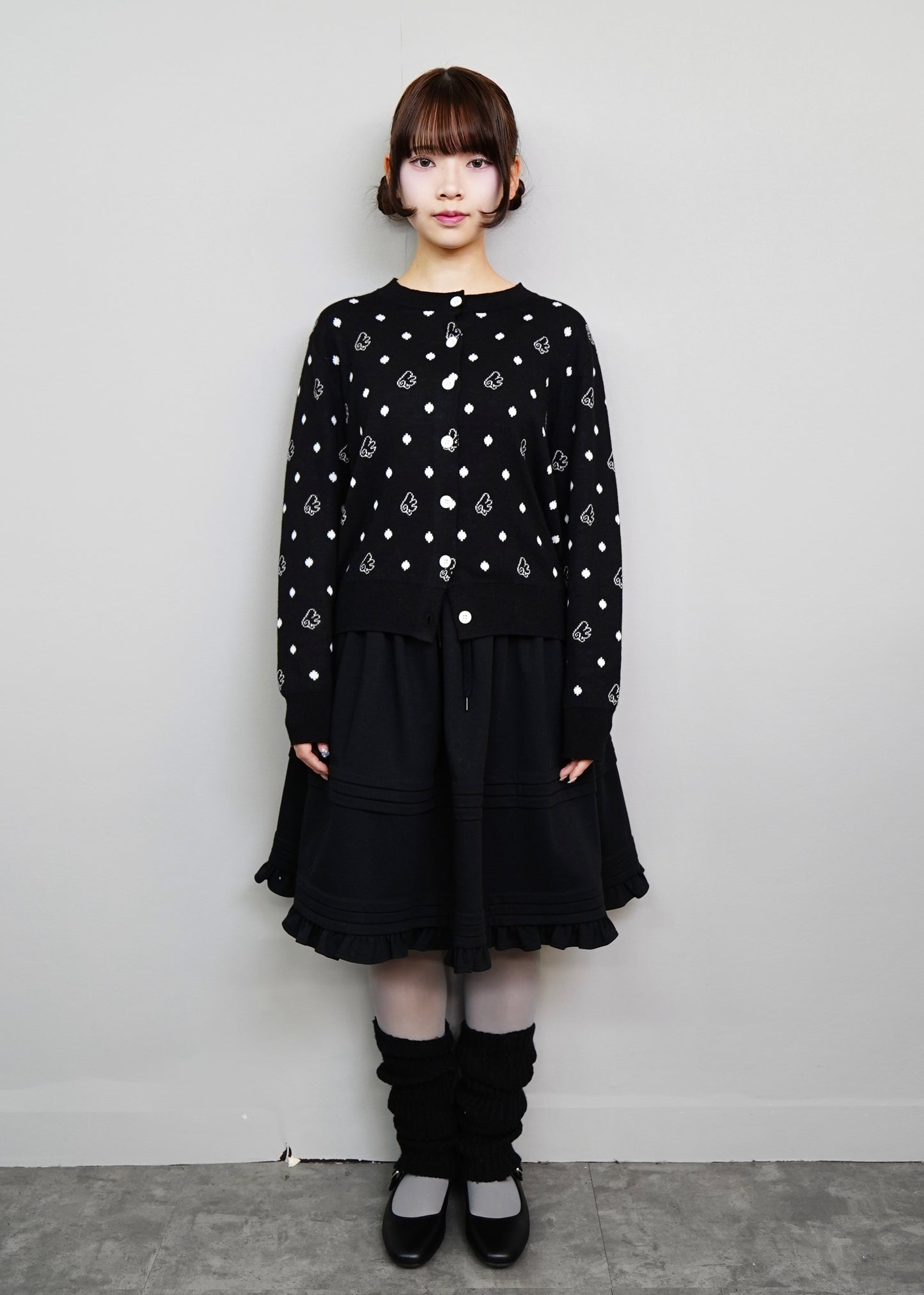 wings dot knit cardigan