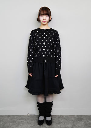 wings dot knit cardigan